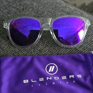 Blenders Womens Purple Mirrored Polarized Sunglasses * Arctic Frame